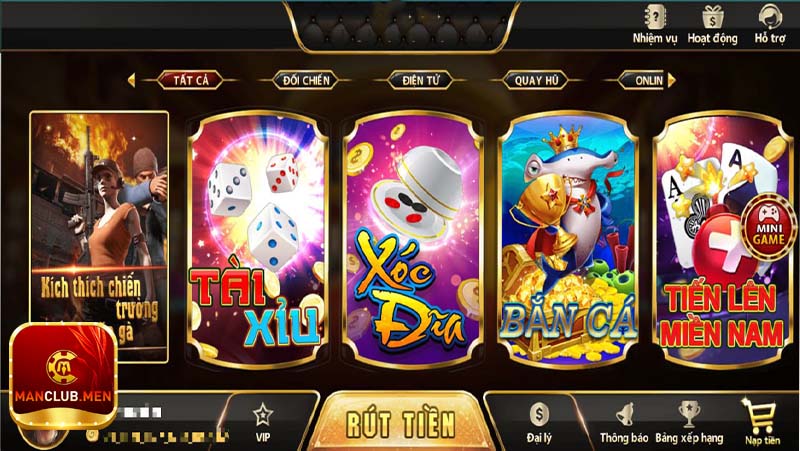 Phiên bản game tài xỉu manclub