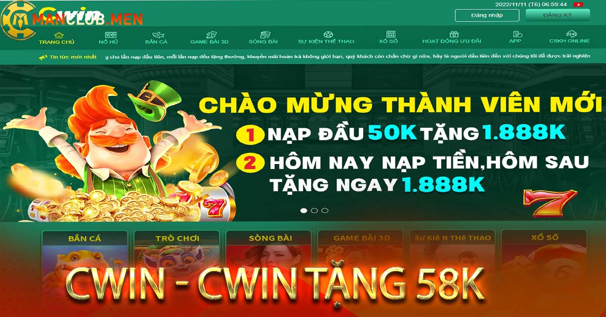 Cwin - Trang chủ Cwin com - Hướng dẫn đăng ký Cwin 58k