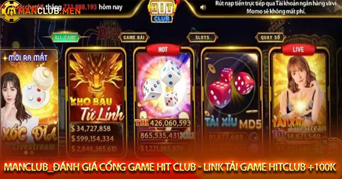 Giới thiệu cổng game Hit club