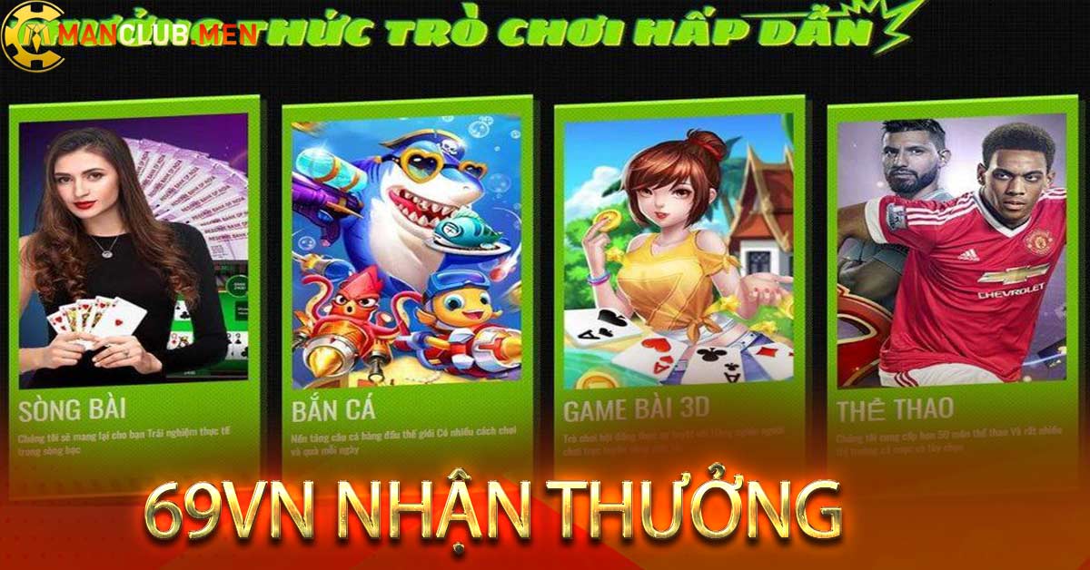 Thông tin hoạt động 69vn nhận thưởng